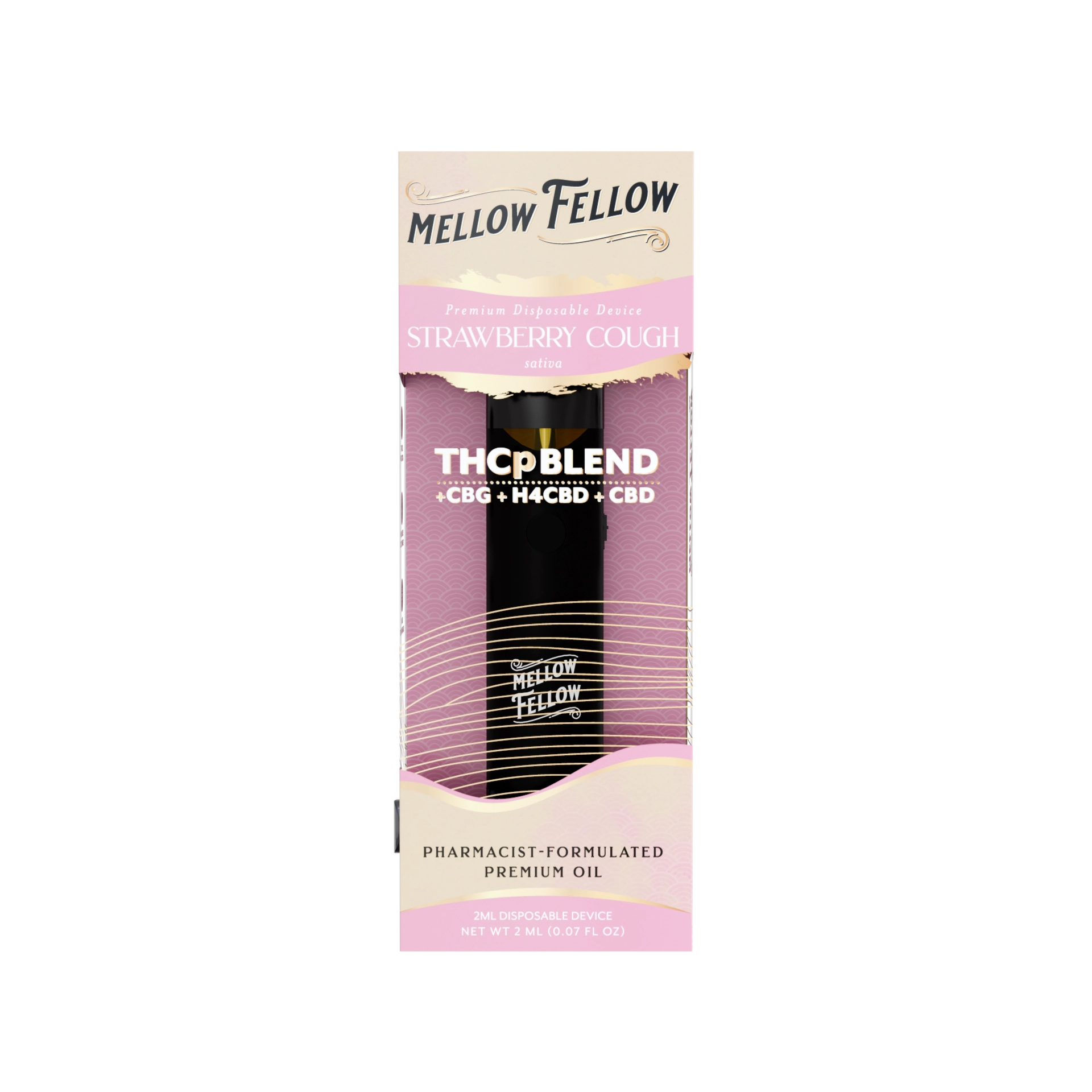 Mellow Fellow (2ml) Strawberry Cough THCP
